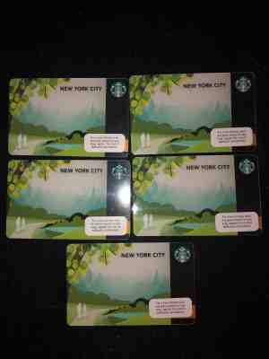 5x Starbucks NEW YORK 2012 card LOT!.NEW!Sale! - Sold on eBay Nov, 17th 2018 for $7.99