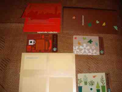 Starbucks Card Taiwan 2012 On-the-Go Card #2#3#4 SET w matching sleeve - Sold on eBay Nov, 17th 2018 for $72.99