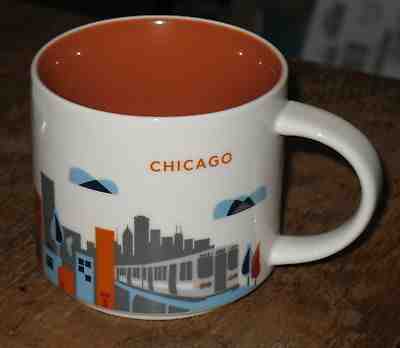 Starbucks 2012 "YOU ARE HERE" Collection CHICAGO Mug/Cup 14 Fl. Oz. - Sold on eBay Nov, 5th 2018 for $19.95