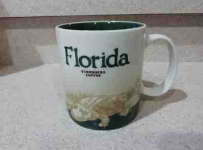 Starbucks Florida alligator collector series 2012 coffee mug 16 oz - Sold on eBay Nov, 5th 2018 for $8.99