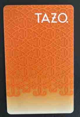 RARE 2012 Starbucks Orange TAZO TEA CARD With tazo Sleeve - Sold on eBay Nov, 3rd 2018 for $37.00