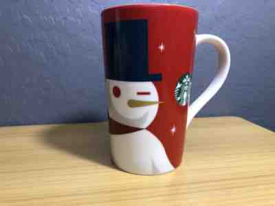 Starbucks Christmas Coffee Mug Cup Snowman Snow Man Red Frosty 2012 Mermaid - Sold on eBay Nov, 2nd 2018 for $15.00