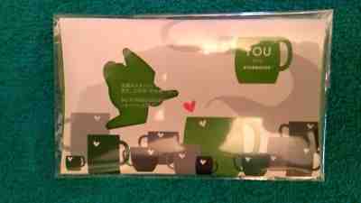 VERY Rare! STARBUCKS Japan TOHOKU You & Starbucks 2012 Gift Card w/Match Sleeve - Sold on eBay Nov, 2nd 2018 for $40.44