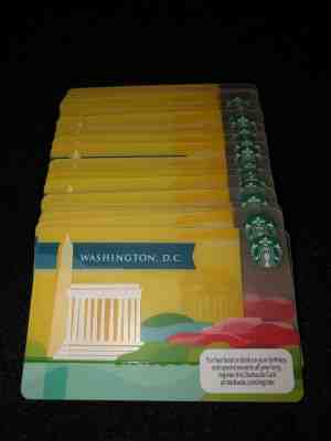 50 x Starbucks Washington DC card LOT.NEW! 2013 NEW Retired SALE - Sold on eBay Nov, 12th 2018 for $21.99