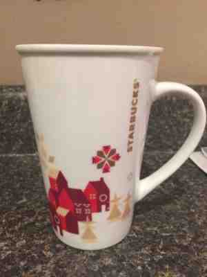 Starbucks 2013 Holiday Winter Village Coffee Mug Cup 22 oz - Sold on eBay Nov, 6th 2018 for $9.99
