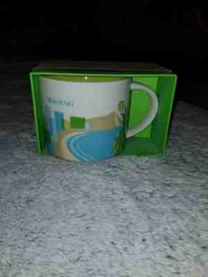 Starbucks Coffee Mug Waikiki Hawaii You Are Here 2013 14oz YAH - Sold on eBay Nov, 6th 2018 for $15.99