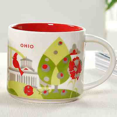Starbucks Ohio You Are Here Collection 2013 Mug STARBUCKS Coffee Tea 14 oz - Sold on eBay Nov, 5th 2018 for $18.80
