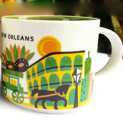 Starbucks New Orleans You Are Here Collection 2013 Mug STARBUCKS Coffee Tea 14oz - Sold on eBay Nov, 5th 2018 for $19.97