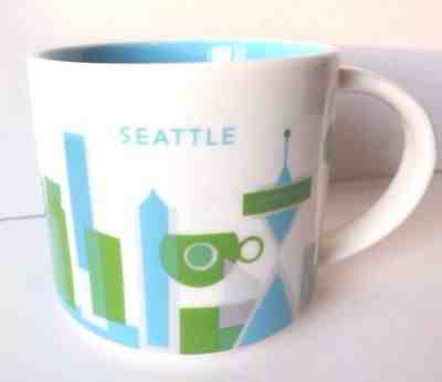 Starbucks Seattle You Are Here Collection 2013 Mug STARBUCKS Coffee Tea 14 oz - Sold on eBay Nov, 5th 2018 for $18.88