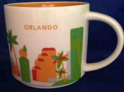 Starbucks Orlando You Are Here Collection 2013 Mug STARBUCKS Coffee Tea 14 oz - Sold on eBay Nov, 5th 2018 for $19.95