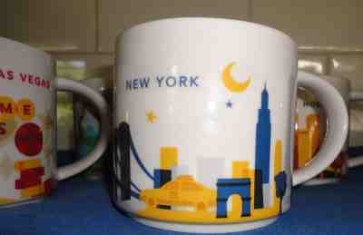 NEW Starbucks YOU ARE HERE New York   Coffee Tea Mug Cup 2013 - Sold on eBay Nov, 4th 2018 for $8.99
