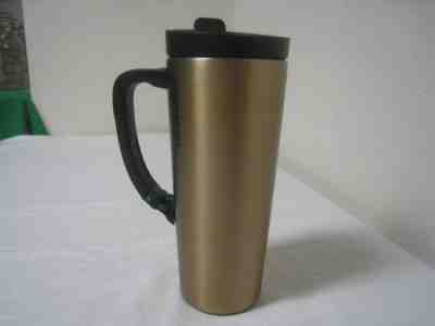 2013 Starbucks Coffee Co. Gold Tone Metal Traveler Tumbler Handle with Screw Top - Sold on eBay Nov, 3rd 2018 for $12.75