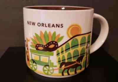 STARBUCKS YAH New Orleans You are Here Jazz 2013 Ceramic Coffee Mug 14 oz - Sold on eBay Nov, 3rd 2018 for $16.00