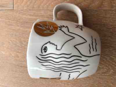 Starbucks 2013 Etched Siren Mermaid Anniversary Coffee Mug Cup White Gold NWT - Sold on eBay Nov, 1st 2018 for $14.99
