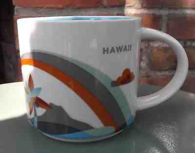 Starbucks HAWAII Mug • 2014 You are Here Collection 14 oz Porcelain • Surf  - Sold on eBay Nov, 18th 2018 for $10.95