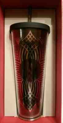 Starbucks 2014 Red Dot 24oz  Acrylic Cold Cup TRIBAL NWT!! IN RED BOX!! RARE - Sold on eBay Nov, 17th 2018 for $35.00