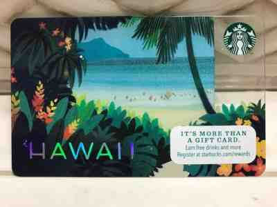 NEW Starbucks Hawaii 2014 city card, Diamond Head Paradise , never swiped  - Sold on eBay Nov, 10th 2018 for $3.00