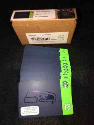 25 x Starbucks Seattle Seahawks in Box 2015.Never used!! - Sold on eBay Nov, 18th 2018 for $31.99