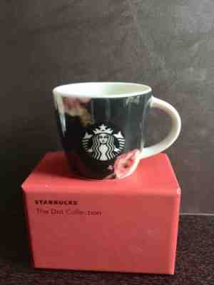 Starbucks 2015 Christmas Holiday Black Vintage Flower Demi / Mini Mug -No Card - Sold on eBay Nov, 11th 2018 for $34.99
