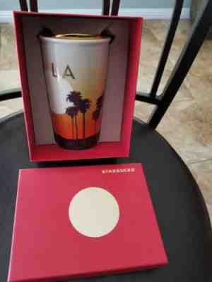 2015 Starbucks Ceramic LA Tumbler NEW - Sold on eBay Nov, 11th 2018 for $17.00