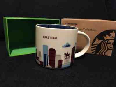NIB Starbucks *RETIRED* 2015 Boston “You Are Here” Mug - New! Christmas Gift! - Sold on eBay Nov, 11th 2018 for $30.00