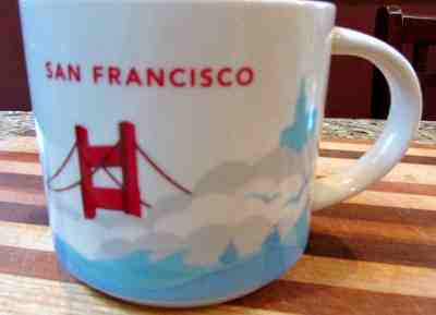 2015 Starbucks SAN FRANCISCO "You Are Here" 14 oz Coffee Mug Cup YAH Collection - Sold on eBay Nov, 10th 2018 for $9.50