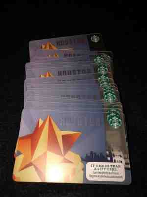 50 x Starbucks Card Houston Texas LOT. 2015!NEW! - Sold on eBay Nov, 10th 2018 for $24.99