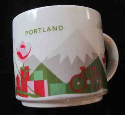 Starbucks Portland- YOU ARE HERE 14 Oz Ceramic Coffee Mug 2015 EUC - Sold on eBay Nov, 10th 2018 for $8.99