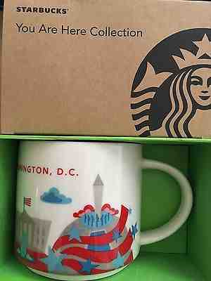 Starbucks Coffee YAH Mug 2015 WASHINGTON D.C. You Are Here Cup 14 oz NWT & box - Sold on eBay Nov, 10th 2018 for $19.95