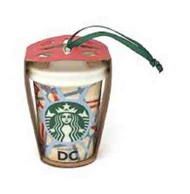 Starbucks Washington DC "You Are Here" Ornament 2015 Ceramic Christmas - Sold on eBay Nov, 10th 2018 for $11.00