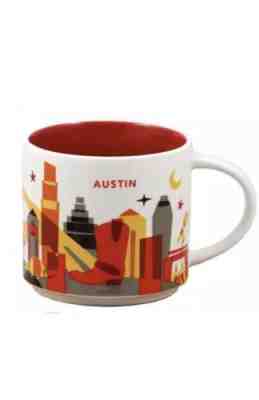 2015 Starbucks YOU ARE HERE Collection AUSTIN, TX Coffee Mug Cup - Sold on eBay Nov, 10th 2018 for $15.00