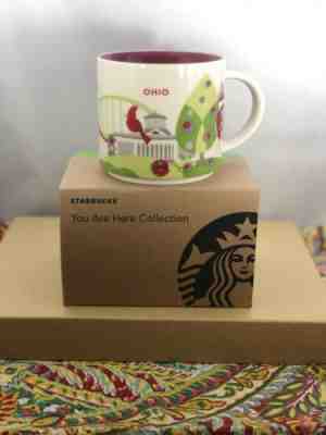 Starbucks Ohio You Are Here State Collectible Coffee Cup NIB Mug 14 Oz 2015 - Sold on eBay Nov, 10th 2018 for $13.99