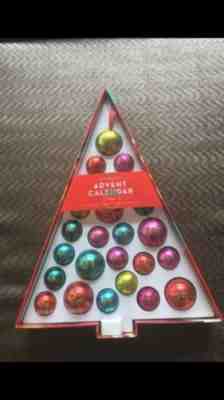 Starbucks Advent Calendar 2015 25 Empty Brightly Colored Ornaments Original Box - Sold on eBay Nov, 10th 2018 for $10.00