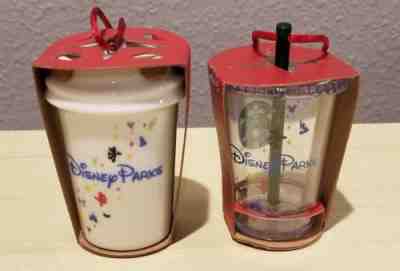 Starbucks Disneyland Parks 2015 Tumbler Ornaments Set Of 2 NIB - Sold on eBay Nov, 9th 2018 for $12.20