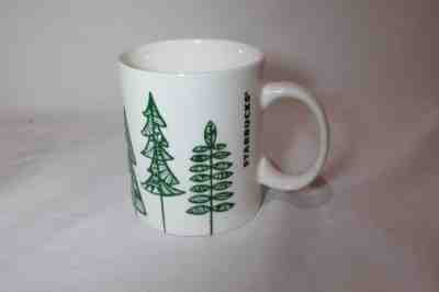 Starbucks 2015 Holiday Christmas Tree 12oz Mug/Cup. Color white/green - Sold on eBay Nov, 9th 2018 for $11.04
