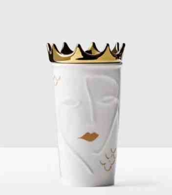 Starbucks Siren Gold Removable Crown Traveler Tumbler Coffee Cup Holiday 2016 - Sold on eBay Nov, 18th 2018 for $69.99