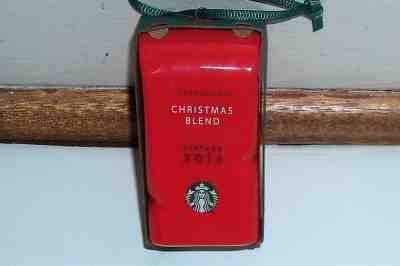 NEW W/TAG 2016 STARBUCKS CHRISTMAS ORNAMENT - RED CHRISTMAS BLEND COFFEE BAG - Sold on eBay Nov, 18th 2018 for $9.99