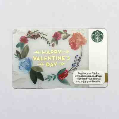 Starbucks Card Indonesia Happy Valentines Day 2016 - Sold on eBay Nov, 17th 2018 for $11.99