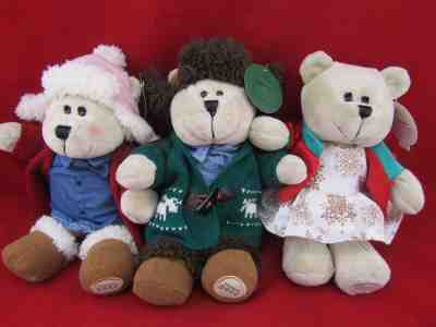 Starbucks Bearista Bears Plush Lot of 3 2016, 2016, 2017 Christmas With Hang Tag - Sold on eBay Nov, 14th 2018 for $40.00