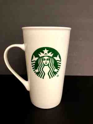 Starbucks Grande Ceramic Tall Cup 16 oz Coffee Mug White with Mermaid Logo 2016 - Sold on eBay Nov, 11th 2018 for $16.00