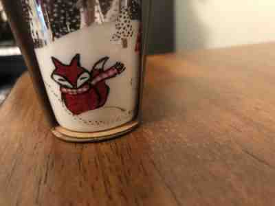 NEW NIP 2016 Starbucks Red Fox Silver Cup Christmas Holiday Ornament  - Sold on eBay Nov, 10th 2018 for $12.95