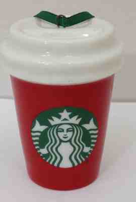 Starbucks Christmas Ornament Red Travel Cup Michigan 2016 Mermaid Ceramic - Sold on eBay Nov, 10th 2018 for $18.50