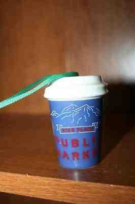 2017 Starbucks Pike Place Public Market ceramic Christmas Ornament - Sold on eBay Nov, 18th 2018 for $8.99