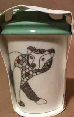NWT Starbucks 2017 Mosaic Bear Hot To Go Cup Ceramic Holiday Christmas Ornament - Sold on eBay Nov, 15th 2018 for $7.98