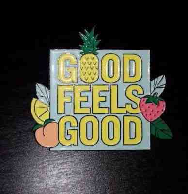 *NEW* STARBUCKS - GOOD FEELS GOOD Barista Pin - Summer 2017 Teavana Tea Promo - Sold on eBay Nov, 14th 2018 for $3.95