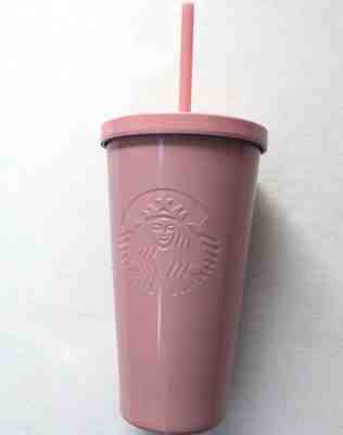 Starbucks 2017 Matte Pink Cold Cup Stainless Steel Tumbler Grande - Sold on eBay Nov, 14th 2018 for $39.99