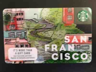 Starbucks 2017 San Francisco Lombard Crooked Street Card - Sold on eBay Nov, 14th 2018 for $2.50