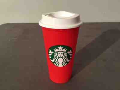 Starbucks 2018 Red Reusable 16 oz Grande Holiday Cup Save $.50 Until Jan 7, 2019 - Sold on eBay Nov, 18th 2018 for $5.00