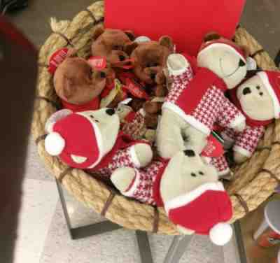 2 Starbucks Bearista Bears Plush 2018 Christmas Limited edition New Boy Girl - Sold on eBay Nov, 18th 2018 for $59.99