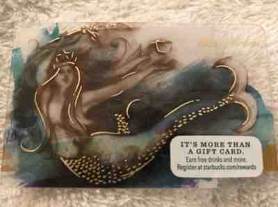 Starbucks Siren Mermaid Green/Gold Limited Edition Gift Card - EXTREMELY rare - Sold on eBay Nov, 7th 2018 for $5.99